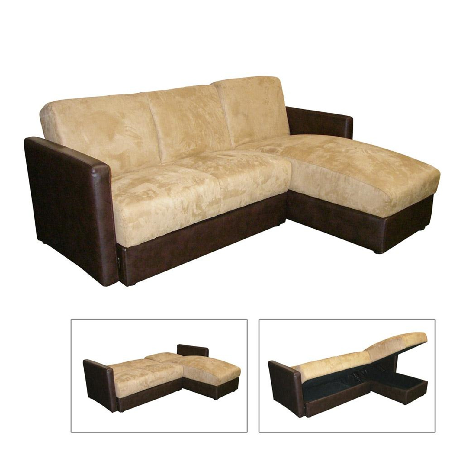 ORE International Sofa Bed with Storage by OJ Commerce 1,607.99