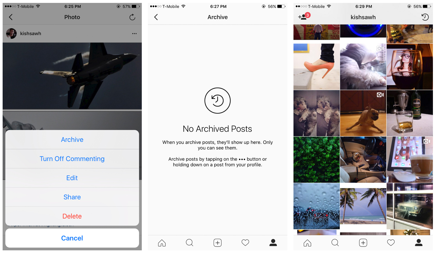 Instagram's New 'Archive' Feature Lets You Hide Your Posts Without The