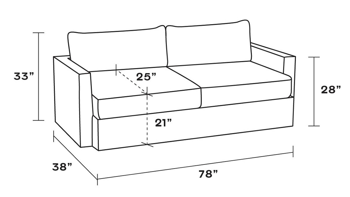 French Blue Check Slipcover Sofa The Inside