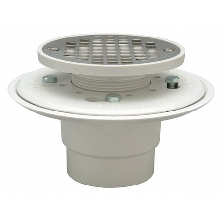 Zurn Shower Drain Pvc Ss Strainer 2 Fd2254 Pv2 Zoro Com