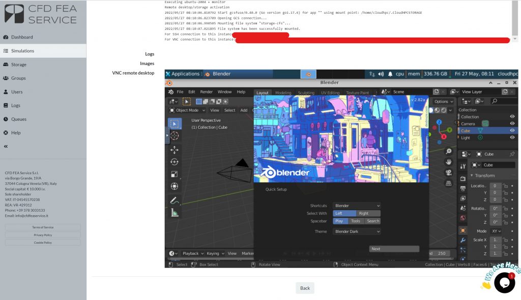 Blender Renderfarm Cloud HPC