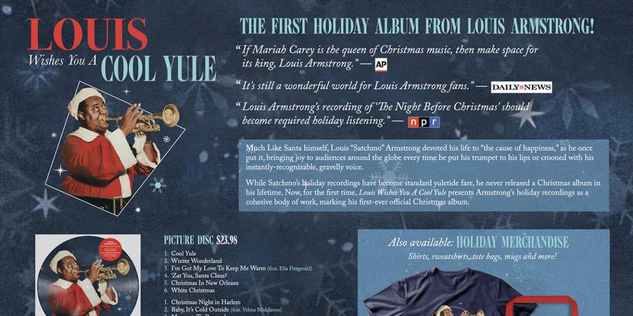 Celebrate A Cool Yule With Louis Armstrong Holiday Gifts And His First