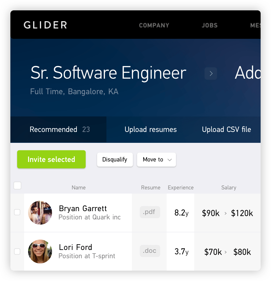 GLIDER.ai Hire best candidates using online assessments and video