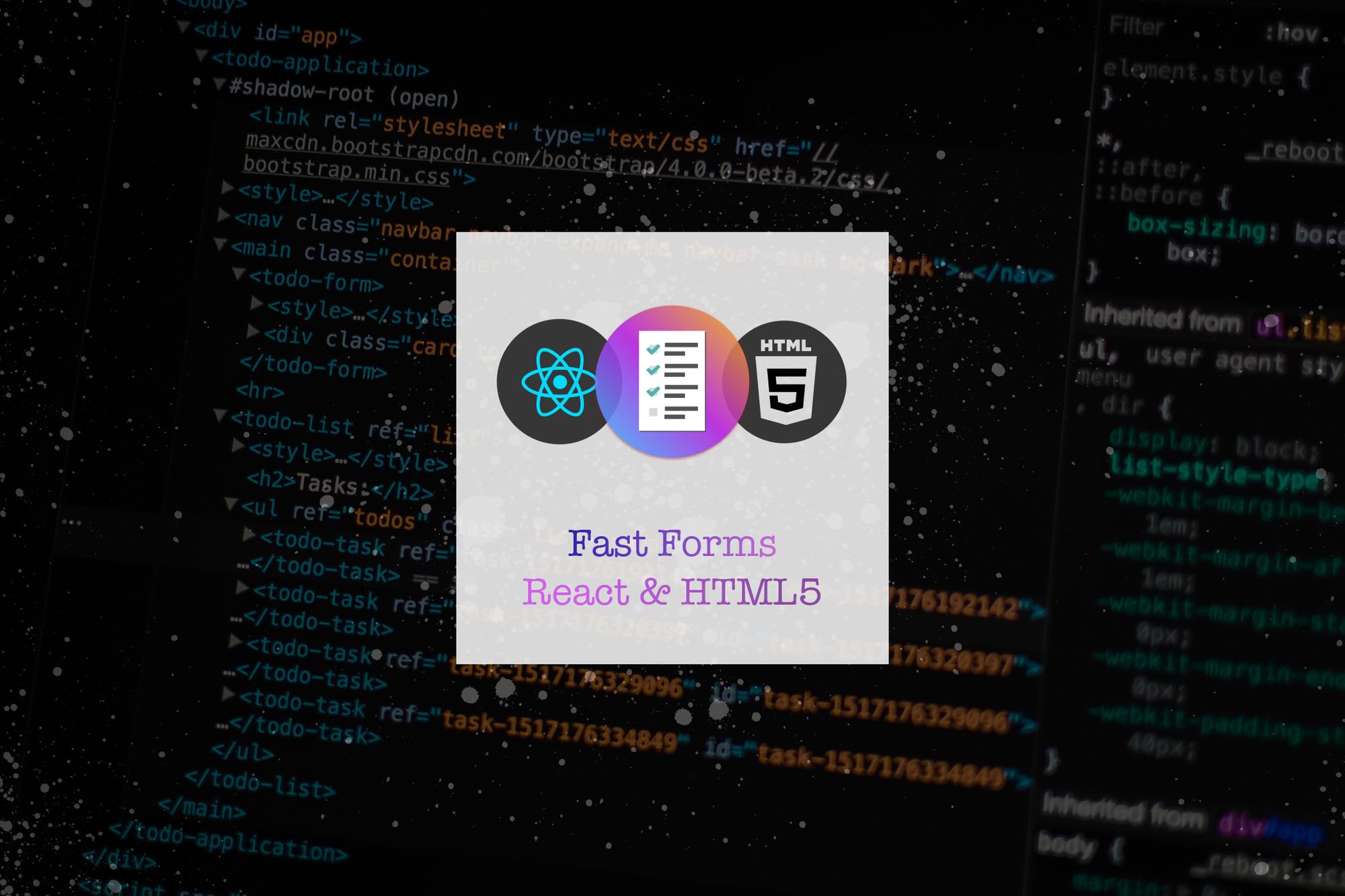 📑 Building Fast Forms in React with HTML5 & Validations Time to Hack