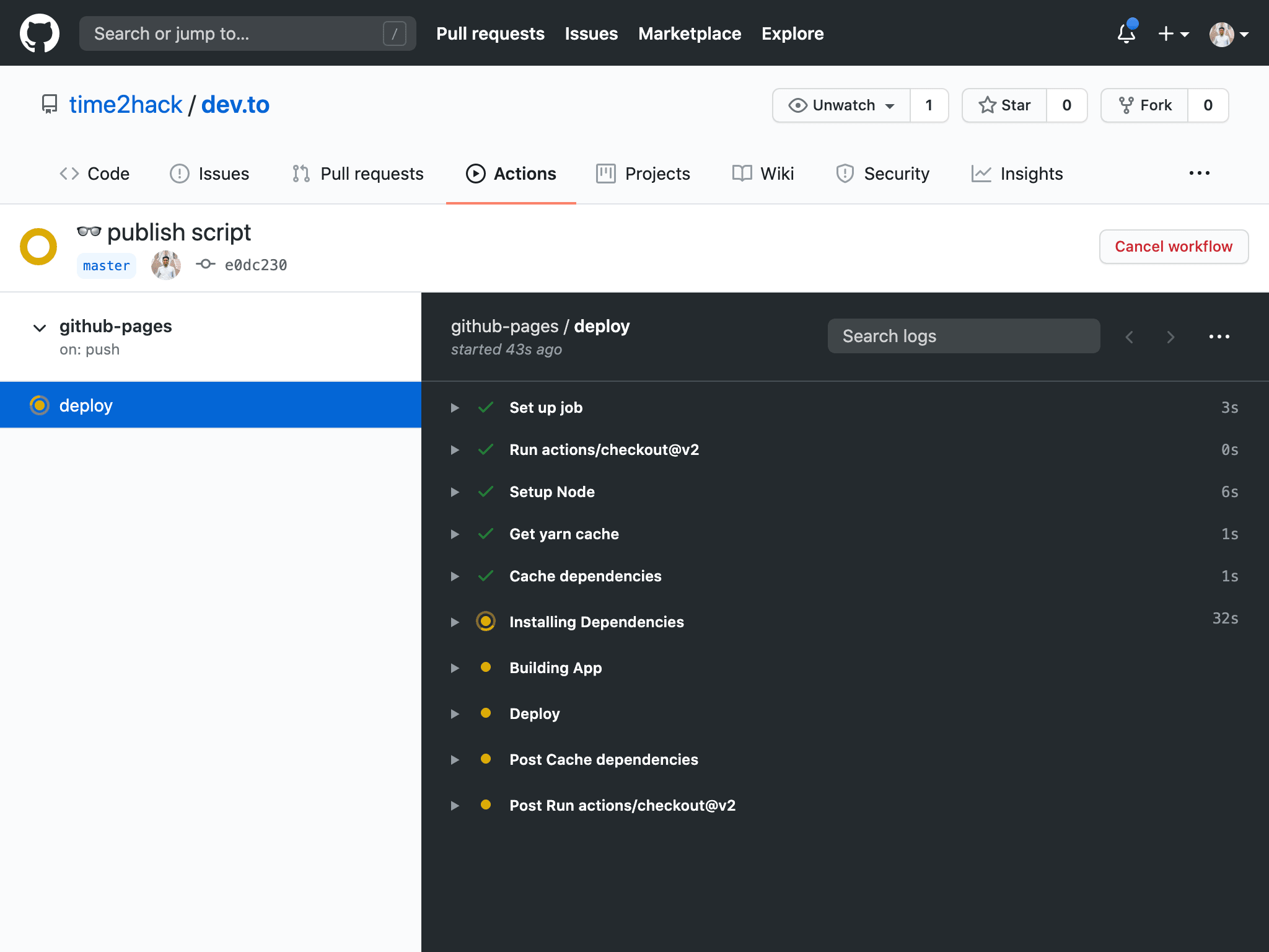 🚀 AutoPublish on GitHub Pages with Github actions Time