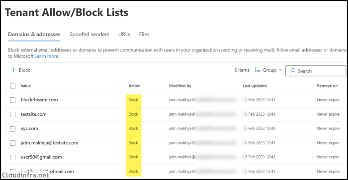 How to whitelist a domain in office 365