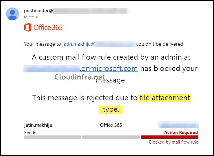 Block Emails Based On File Attachment Extension In Office 365