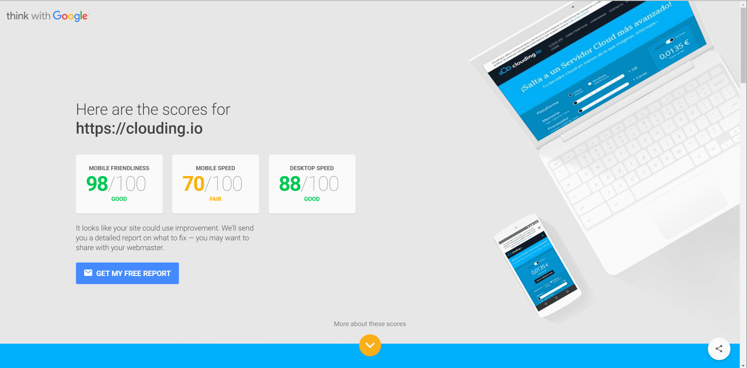 Test my site la herramienta de Google para testear tu website