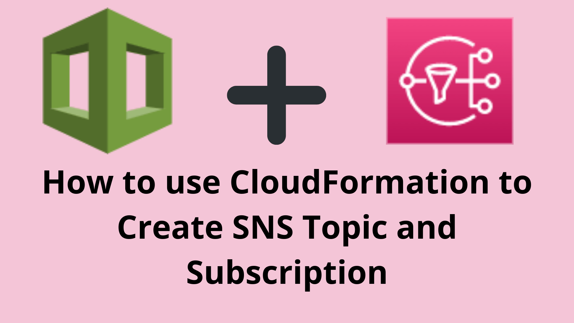 How to use CloudFormation to Create SNS Topic and Subscription CloudKatha