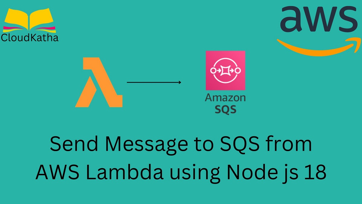 Send Message to SQS from AWS Lambda using Node js 18 CloudKatha