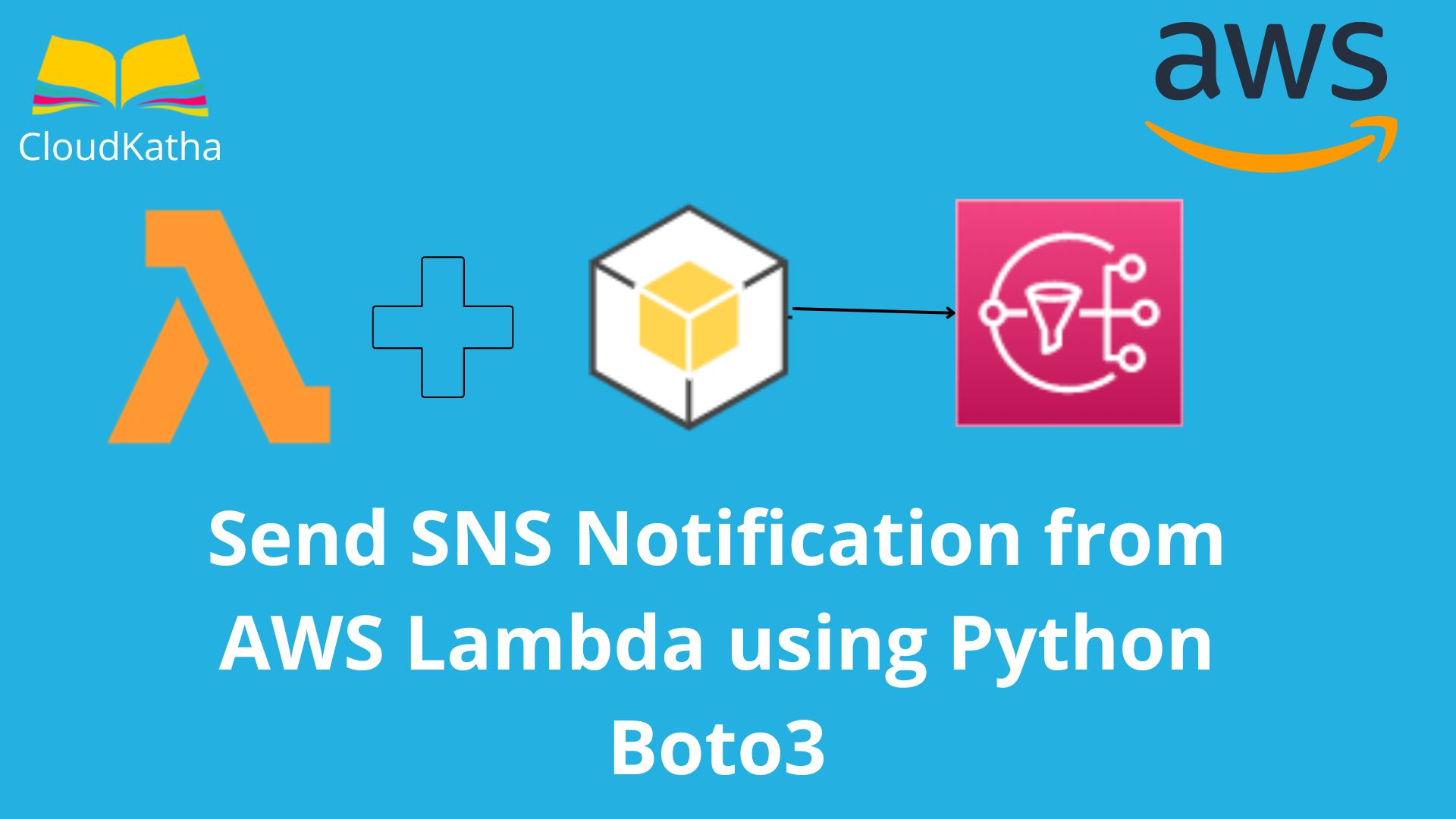 Send SNS Notification from AWS Lambda using Python Boto3 CloudKatha
