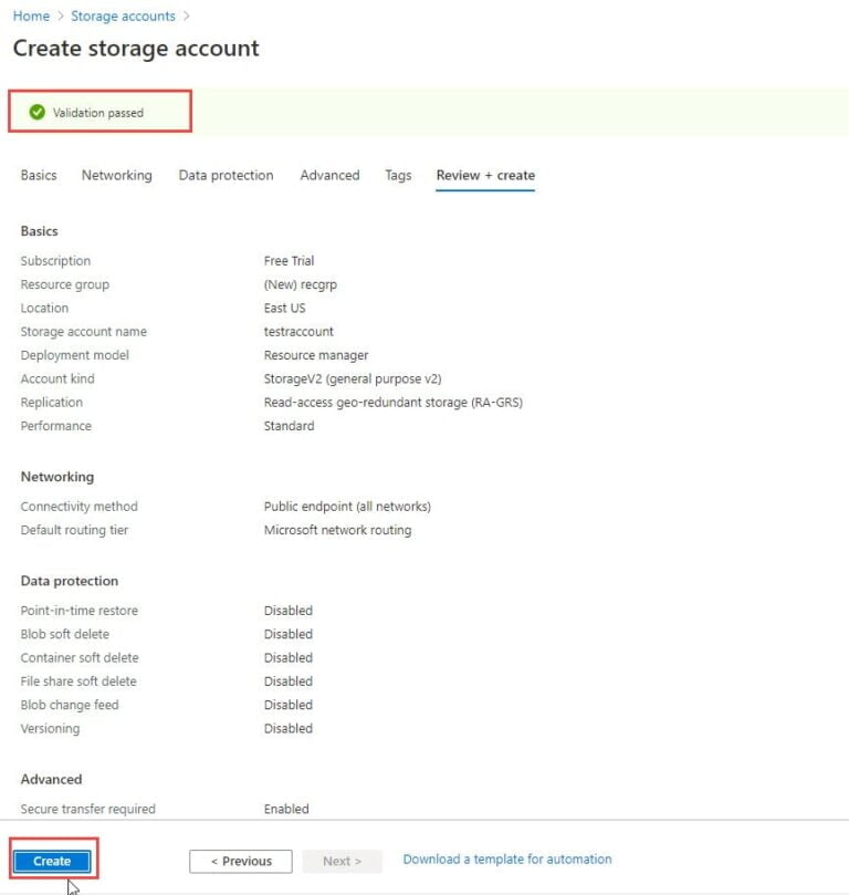 Azure Storage Account Types, Performance & Overview