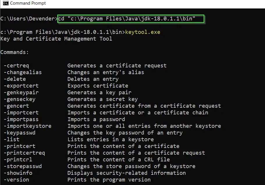5 Ways to fix the "Keytool command not found" error in Linux or Windows
