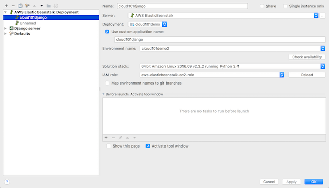 Cloud 101 Webframework Tutorial Deployment of Django Web