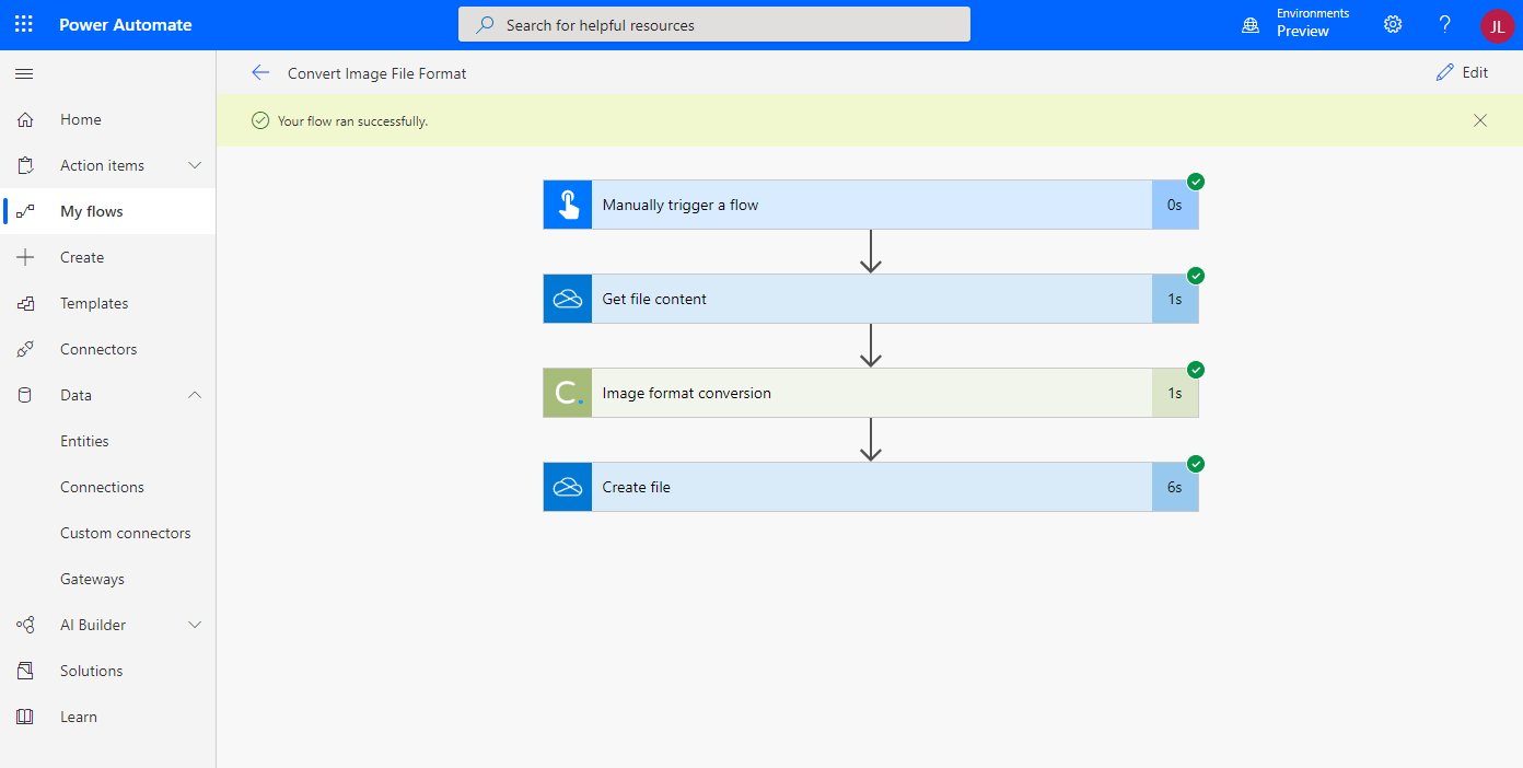 Convert Image File Formats in Power Automate Cloudmersive APIs