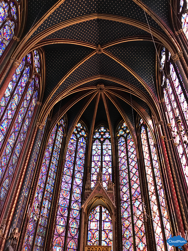 Long Floral Dress at Sainte Chapelle CloudMom