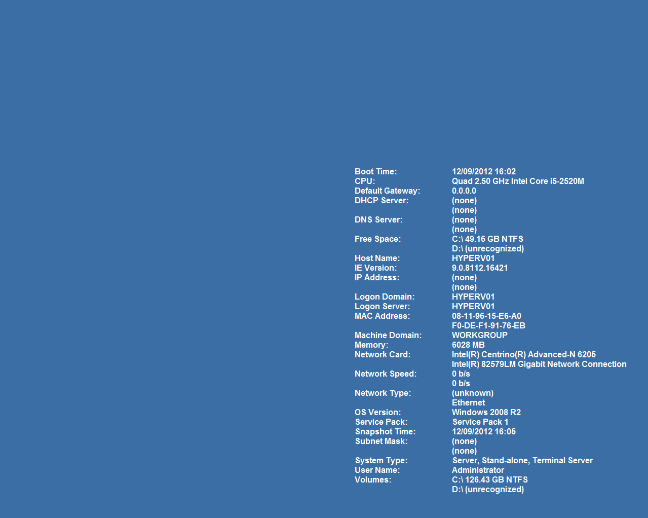 Download Backinfo desktop background computer information utility