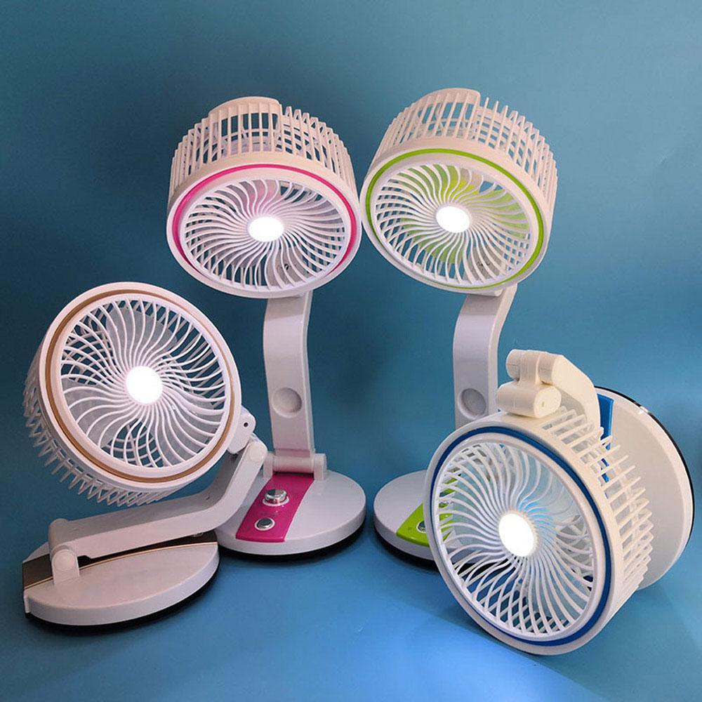 Buy Rechargeable Folding Fan With Led Light Online From
