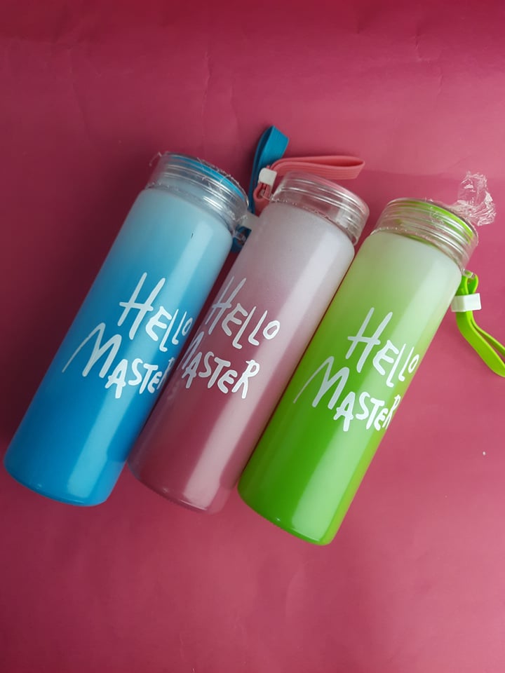 Buy Hello Master Glass Drinking water Bottle 480ml Online From