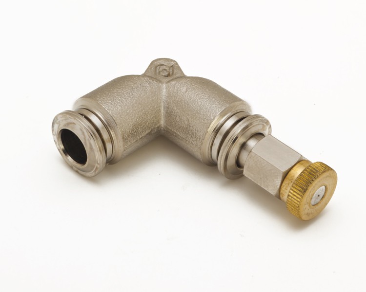 Elbow Style Nickel Plated Nozzle Assembly Straight Version Nickel