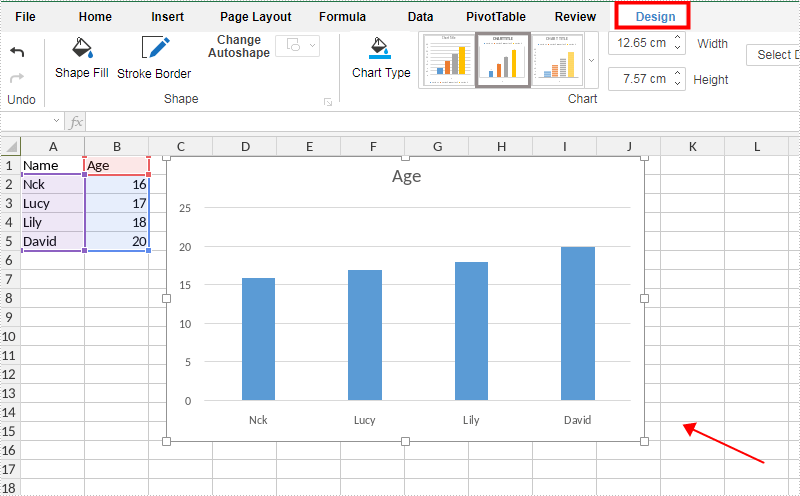How to Insert a Chart in Excel