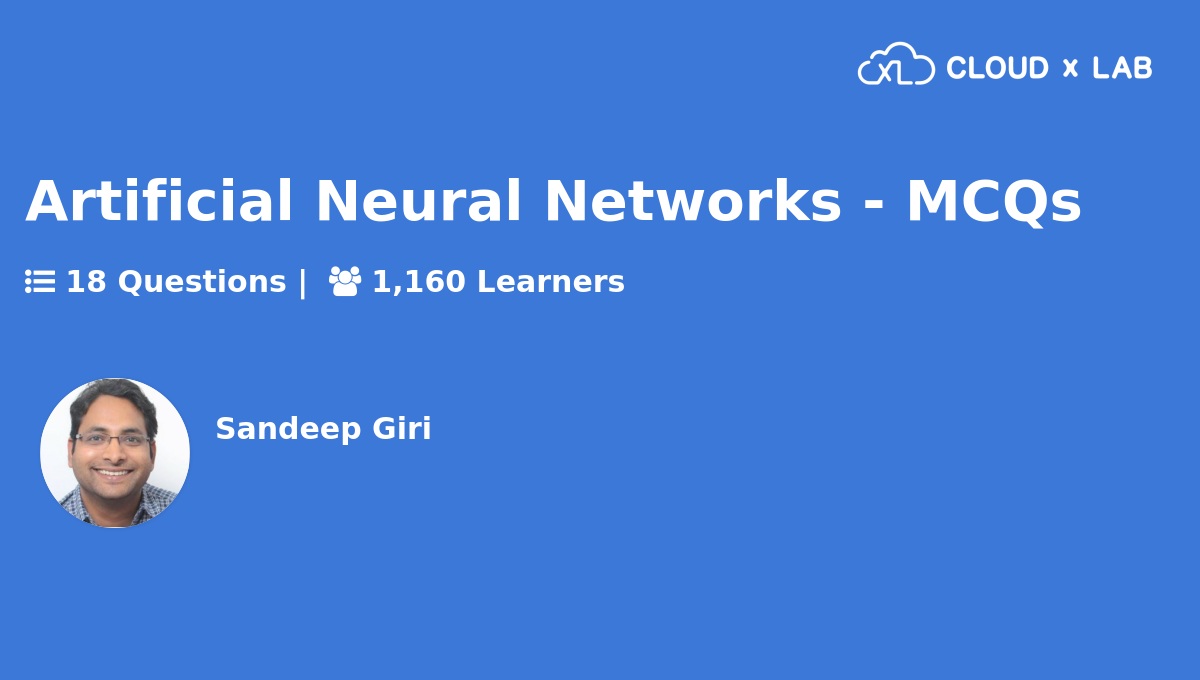 Artificial Neural Networks MCQs CloudxLab
