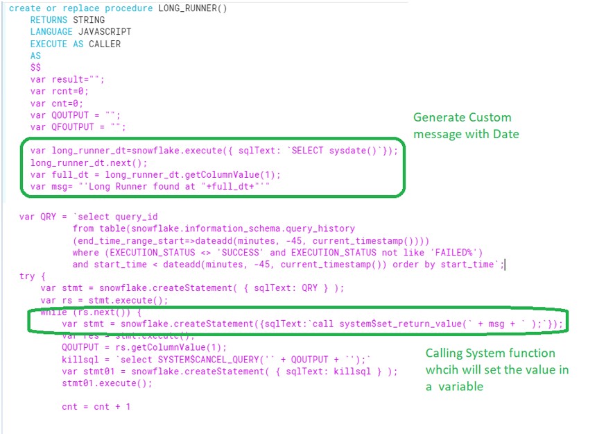 Snowflake Tasks SetValue and GetValue Cloudyard