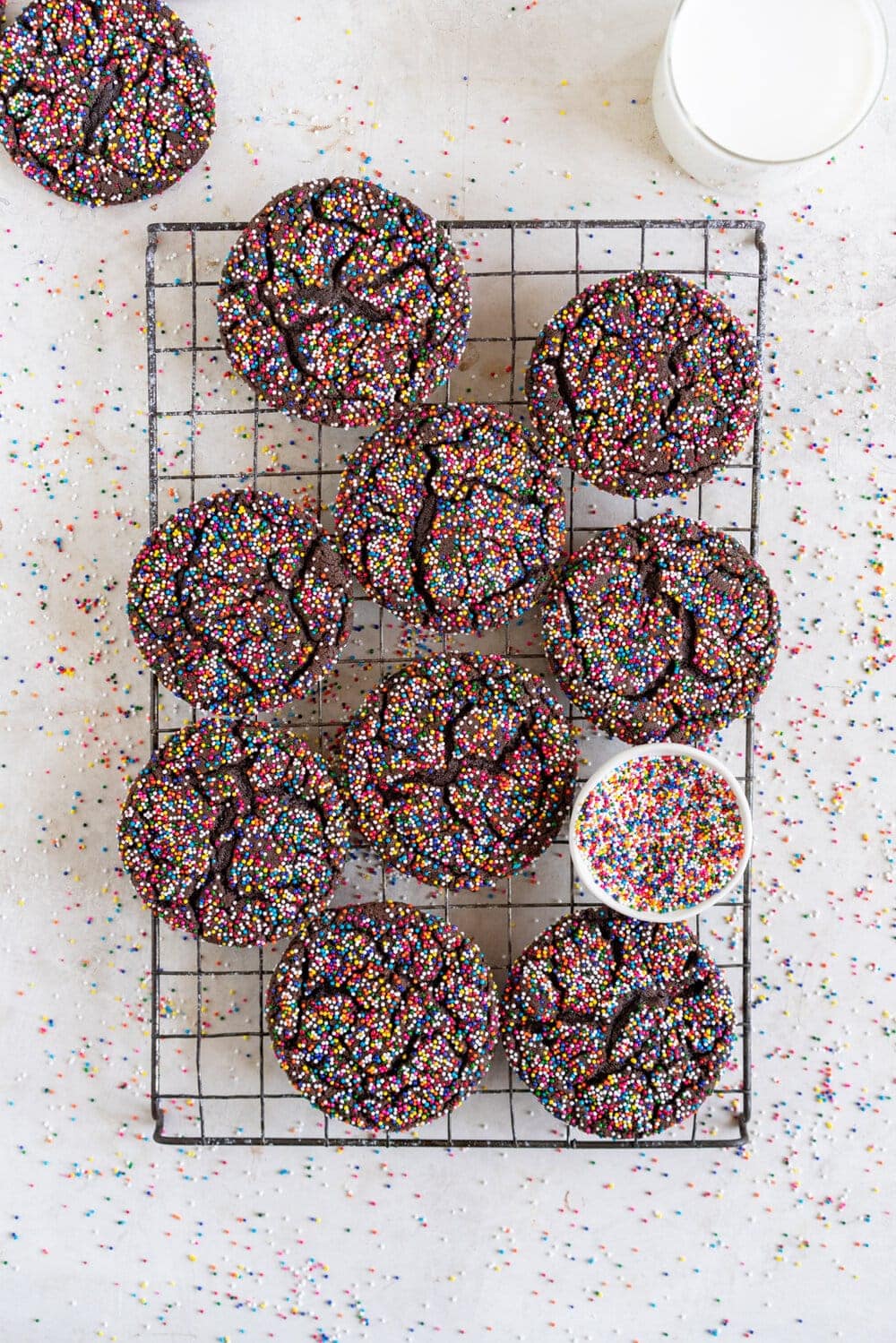 Chocolate Sprinkle Sugar Cookies Cloudy Kitchen