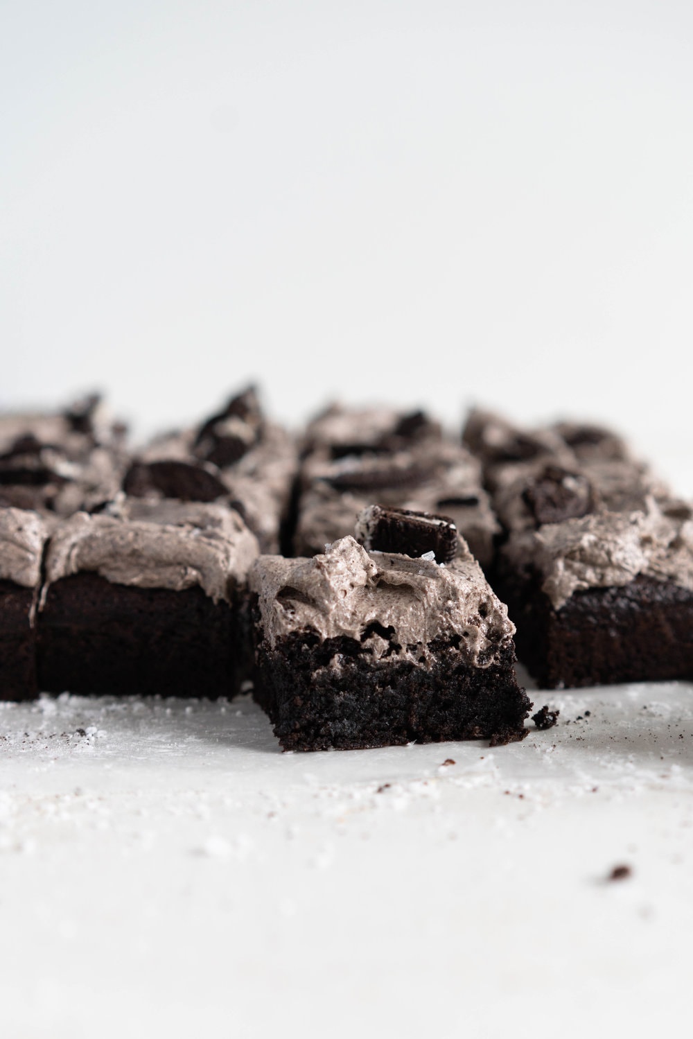 Black Cocoa Brownie with Oreo German Buttercream Cloudy Kitchen