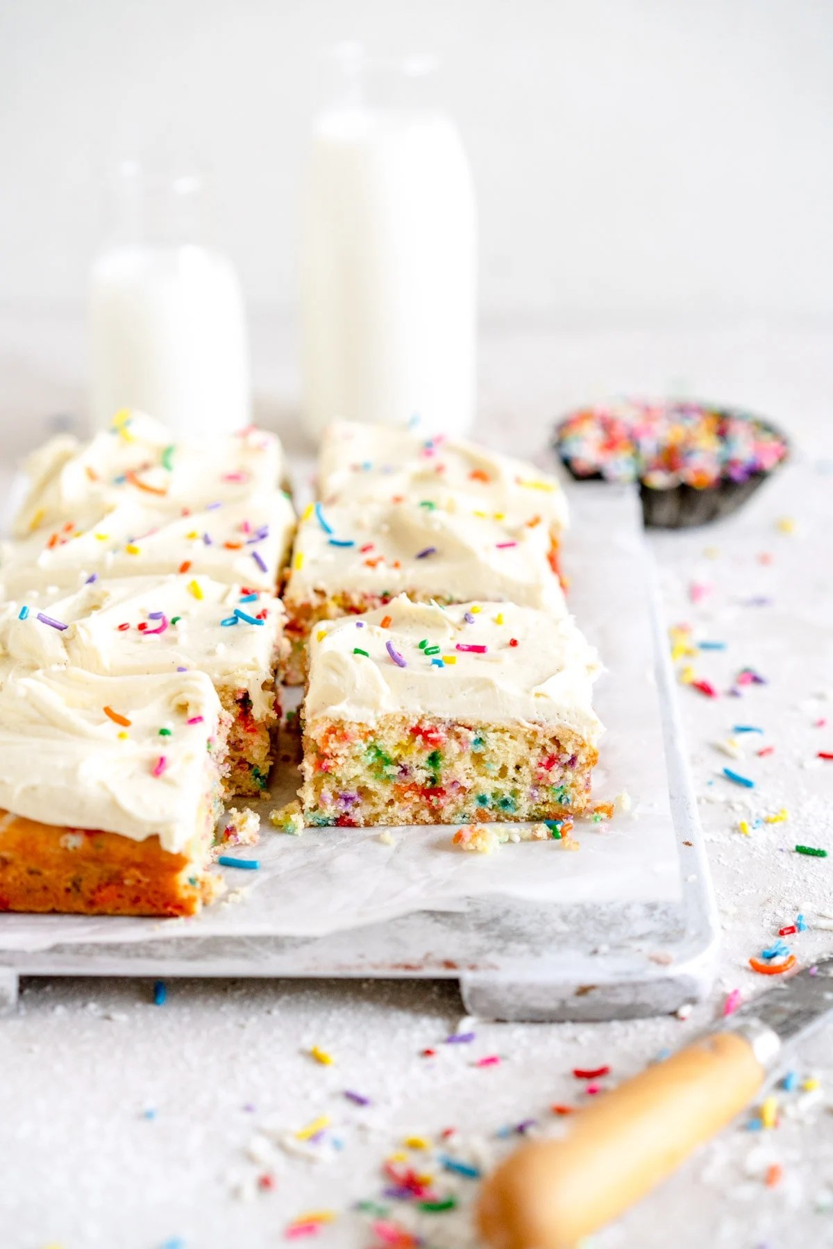 Mini Funfetti Cake with Vanilla Buttercream Cloudy Kitchen
