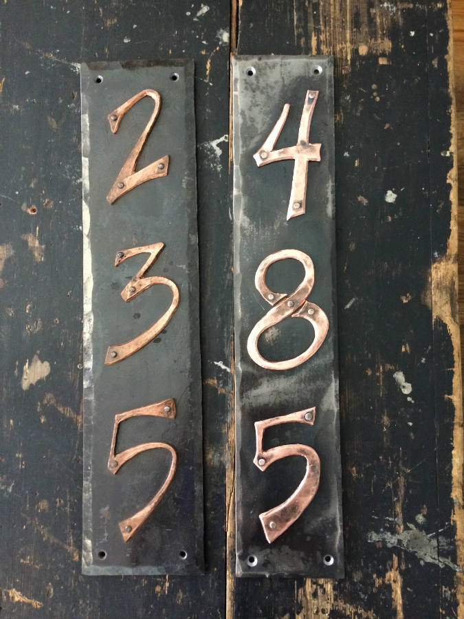 Copper House Numbers Cloverdale