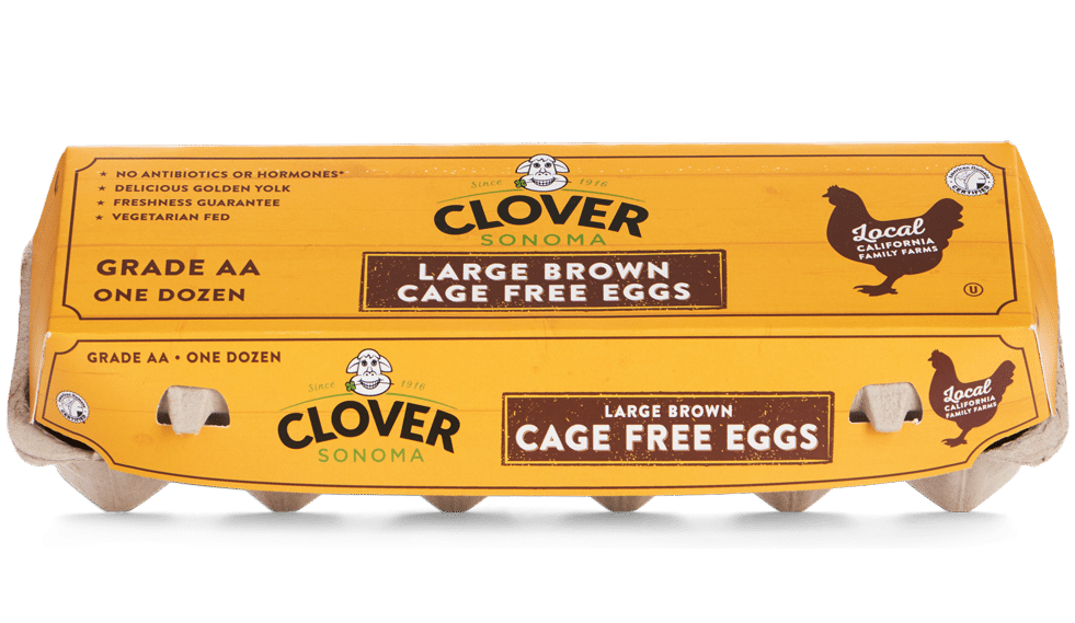 Large White Cage Free Eggs From Clover's Local Northern California Farms