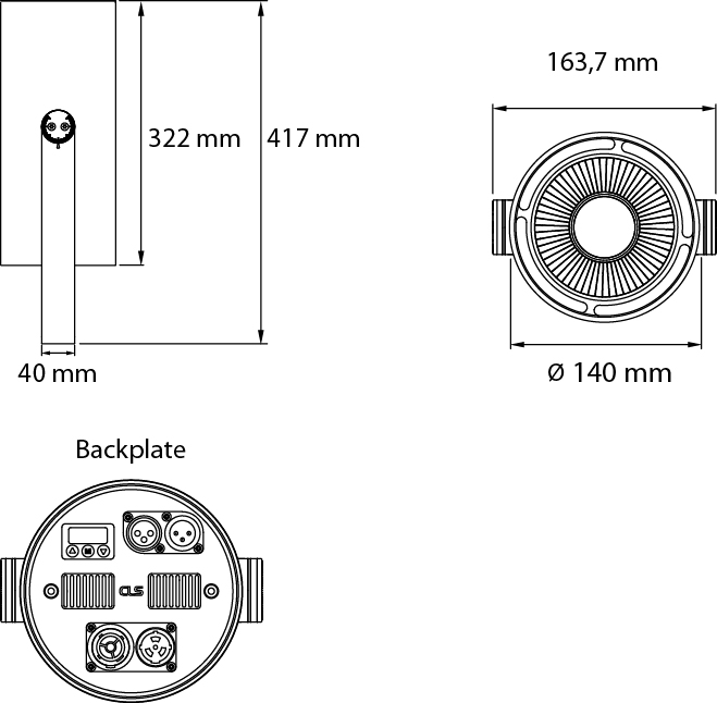Ruby Bracket Modular Lighting for theatres, atriums and more