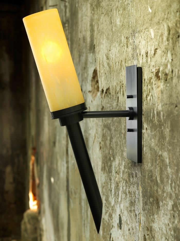 CL Sterling & Son Garden Torch Exterior Wall Sconce