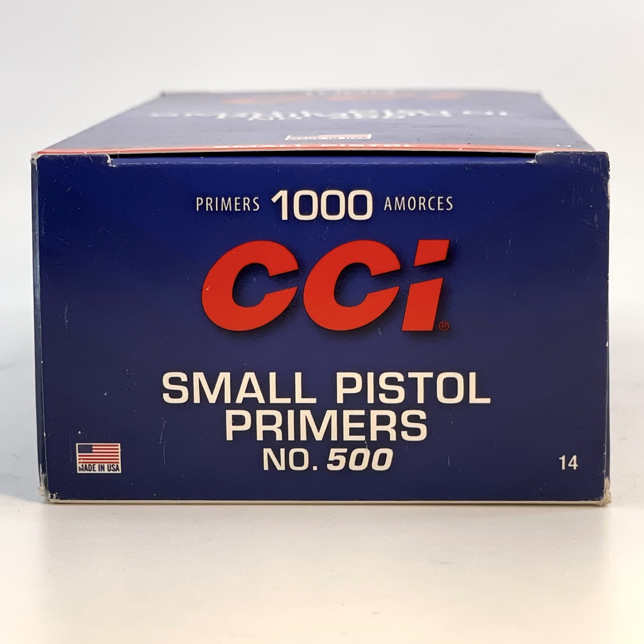 CCI 500 Small Pistol Primers 1,000Pc Case CLT Ammo