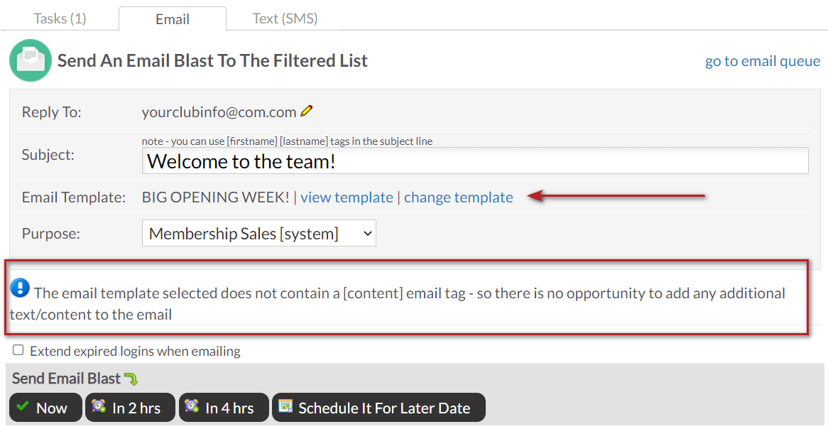 Email Templates vs. Email Message Templates ClubReady Support