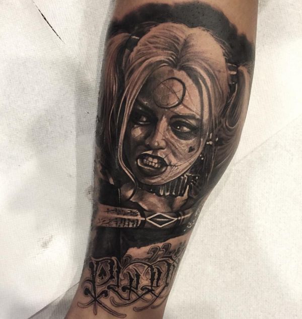 Great Harley Quinn Tatouage Pour Les Vrais Fans - Club Tatouage 635_x_600_jpg