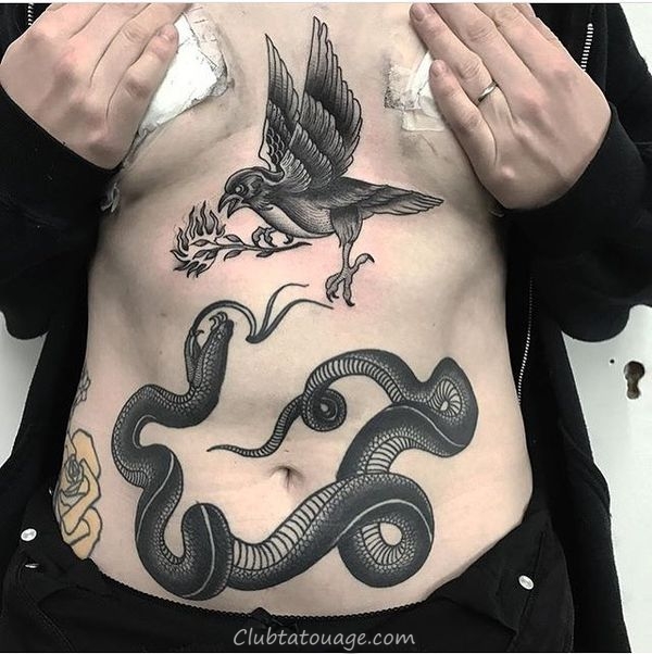 Les Meilleures Conceptions De Tatouage D'estomac - Club Tatouage