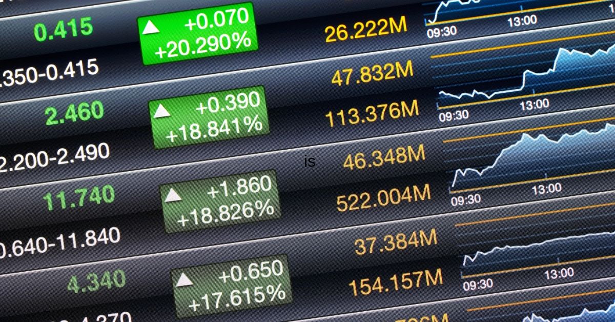 What is an ETF - picture of stock market prices