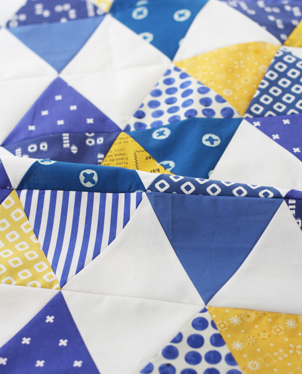Indigo Triangle Quilt Cluck Cluck Sew