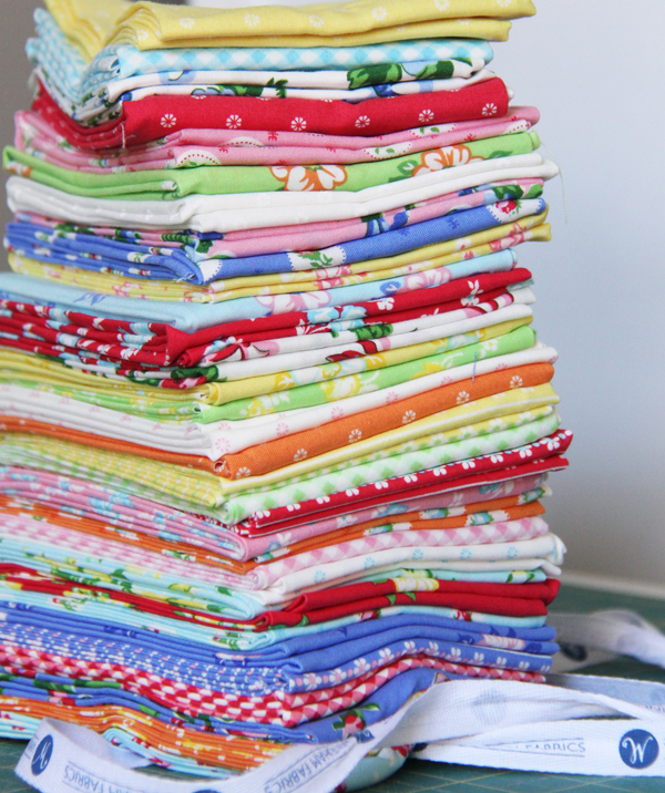 Free Floret Table Topper Pattern and First Blush Fabric Hop Cluck