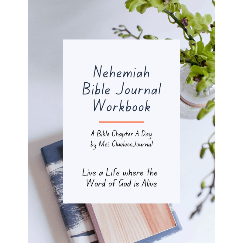 Nehemiah Bible Journal Workbook Clueless Journal