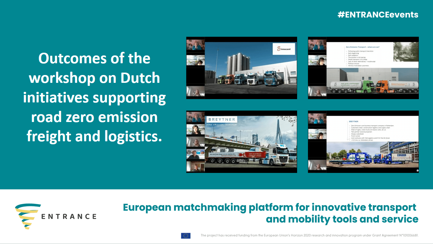 on Dutch initiatives supporting road zeroemission freight and