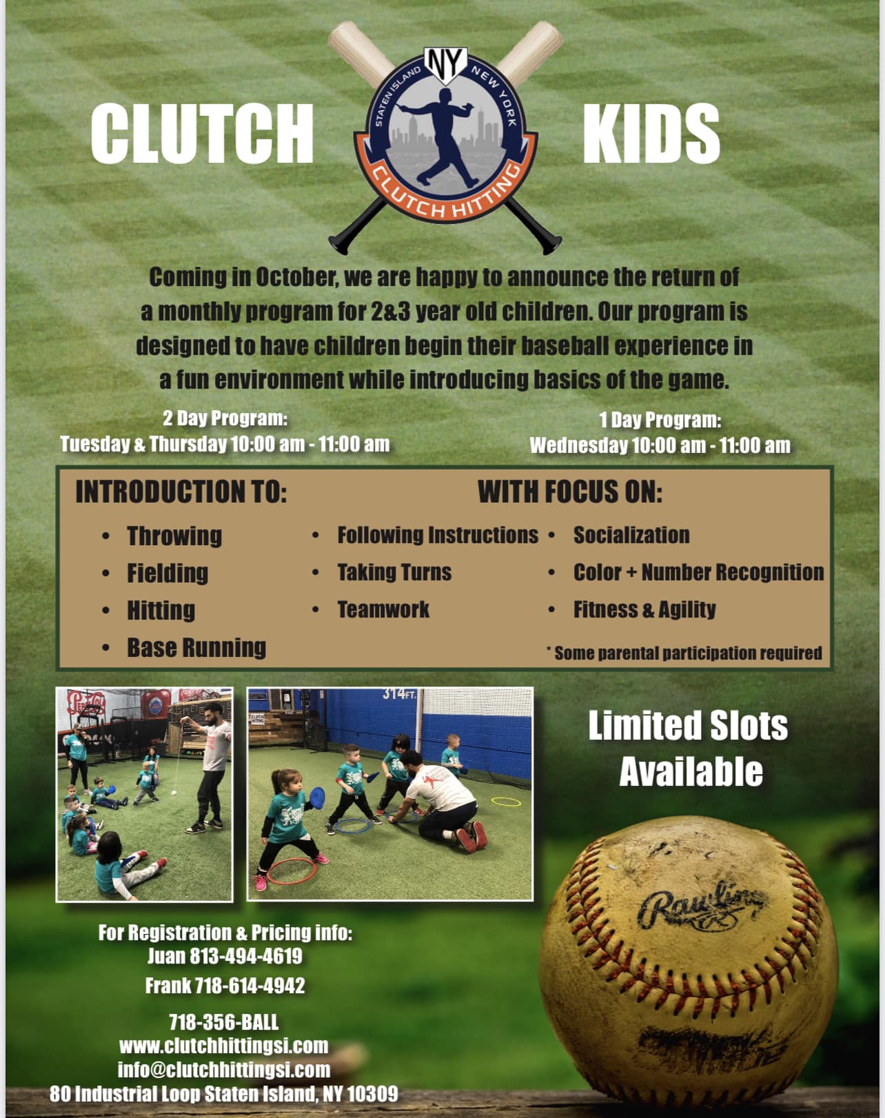 Clutch Hitting of Staten Island, Baseball Softball Training