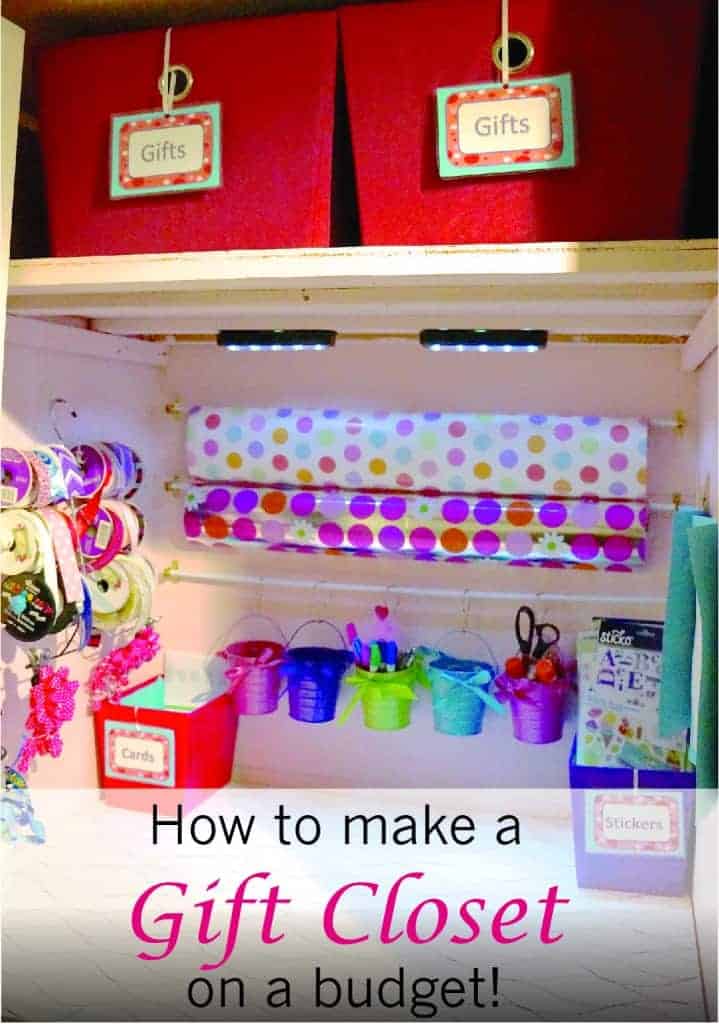 Create a gift closet on a budget!