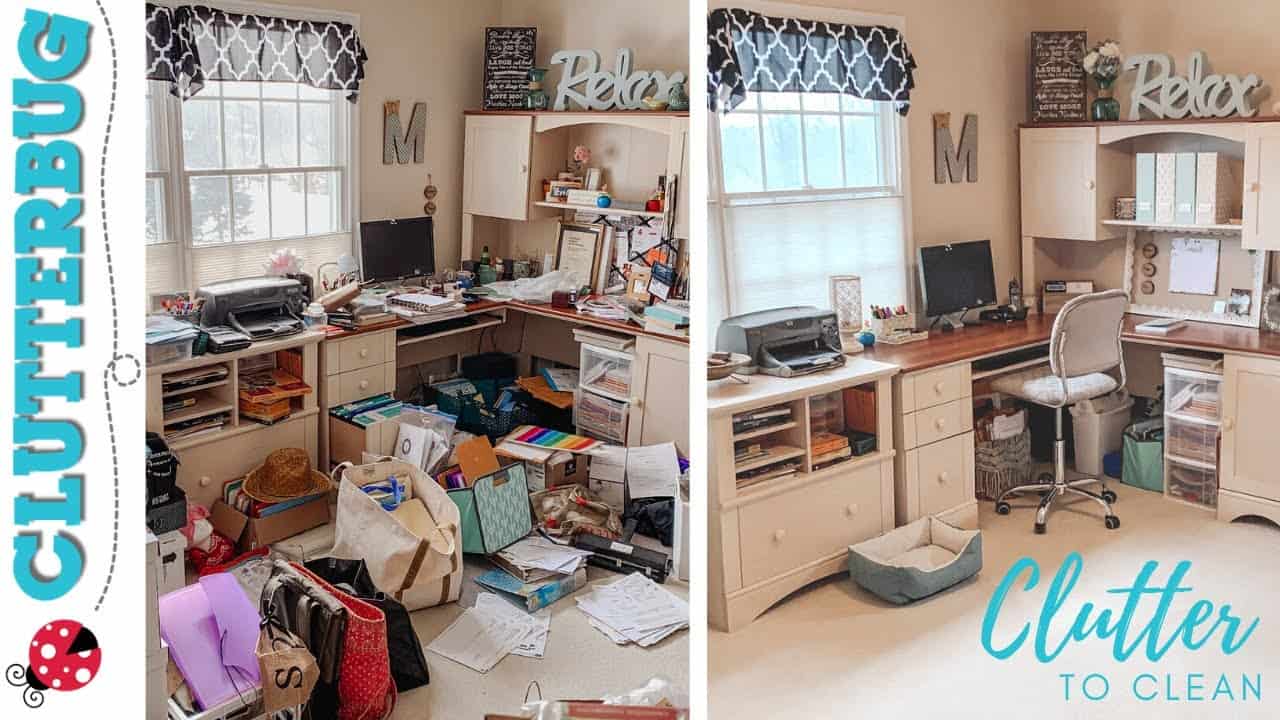 Clutter to Clean Real Life Organizing Makeover Clutterbug