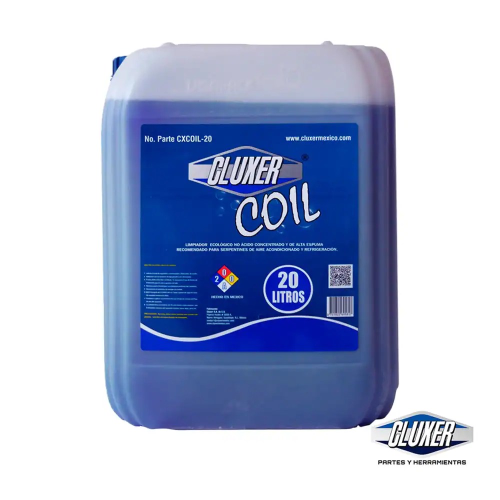 Coil Cleaner Cluxer Porrón 20L. Limpiador Morado de serpentín