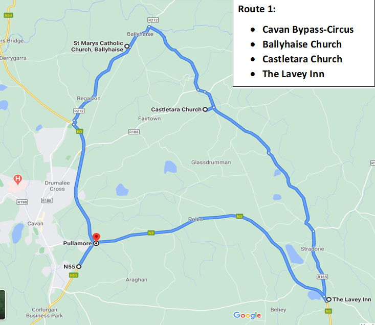 2020 Routes Christmas Lights Vehicle Parade Cavan