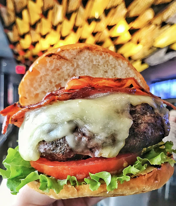 Clyde’s Signature Burger Clyde Frazier's Wine and Dine