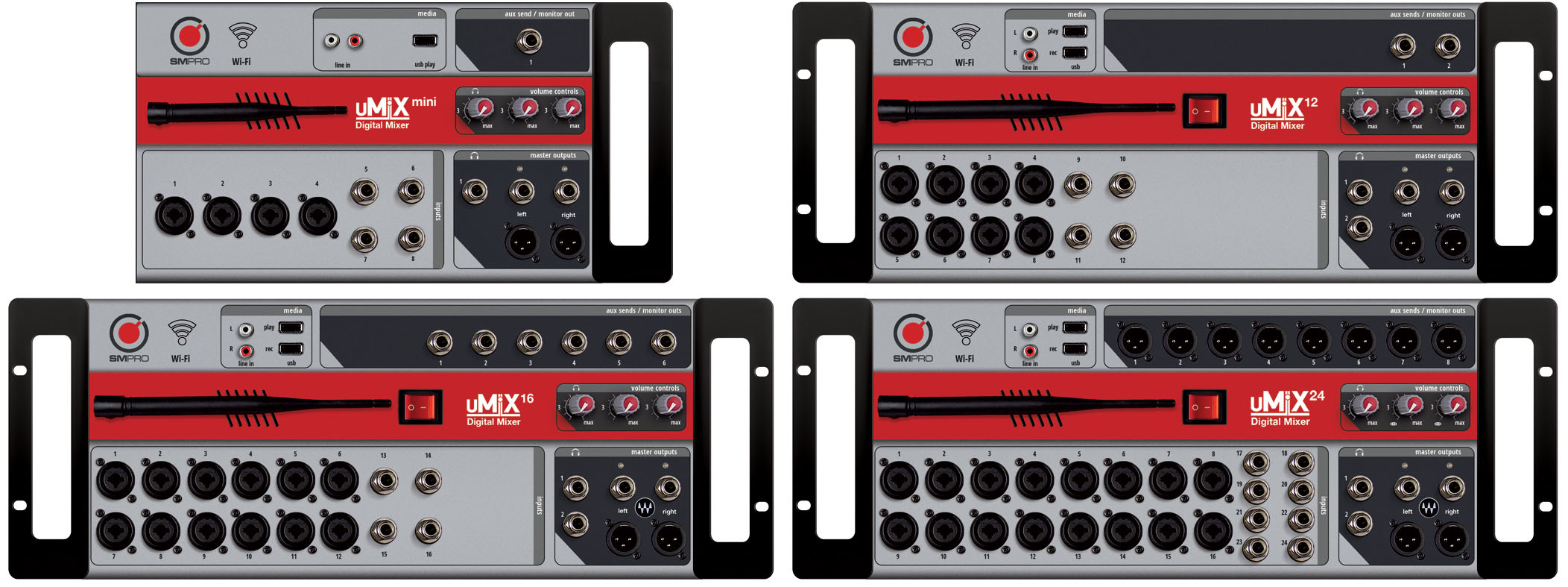 SM Pro Audio Announces uMiX, a Series of WiFi Remote Controllable